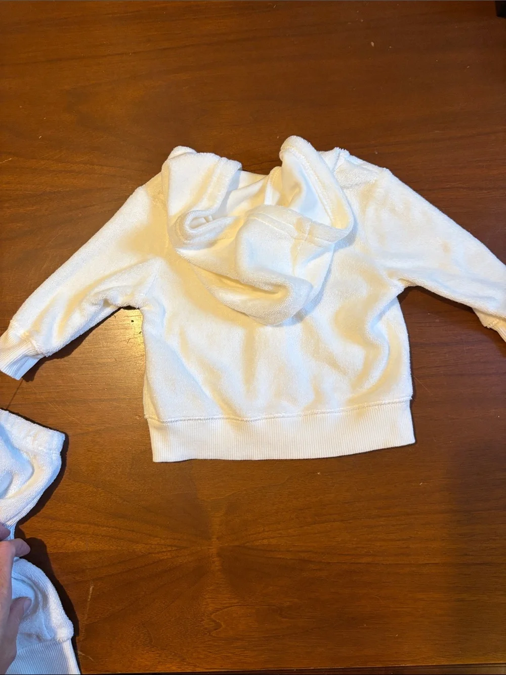 Carter's White Hooded Hoodie & Jogger Set